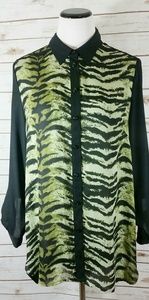 Susan Graver Button Down Blouse